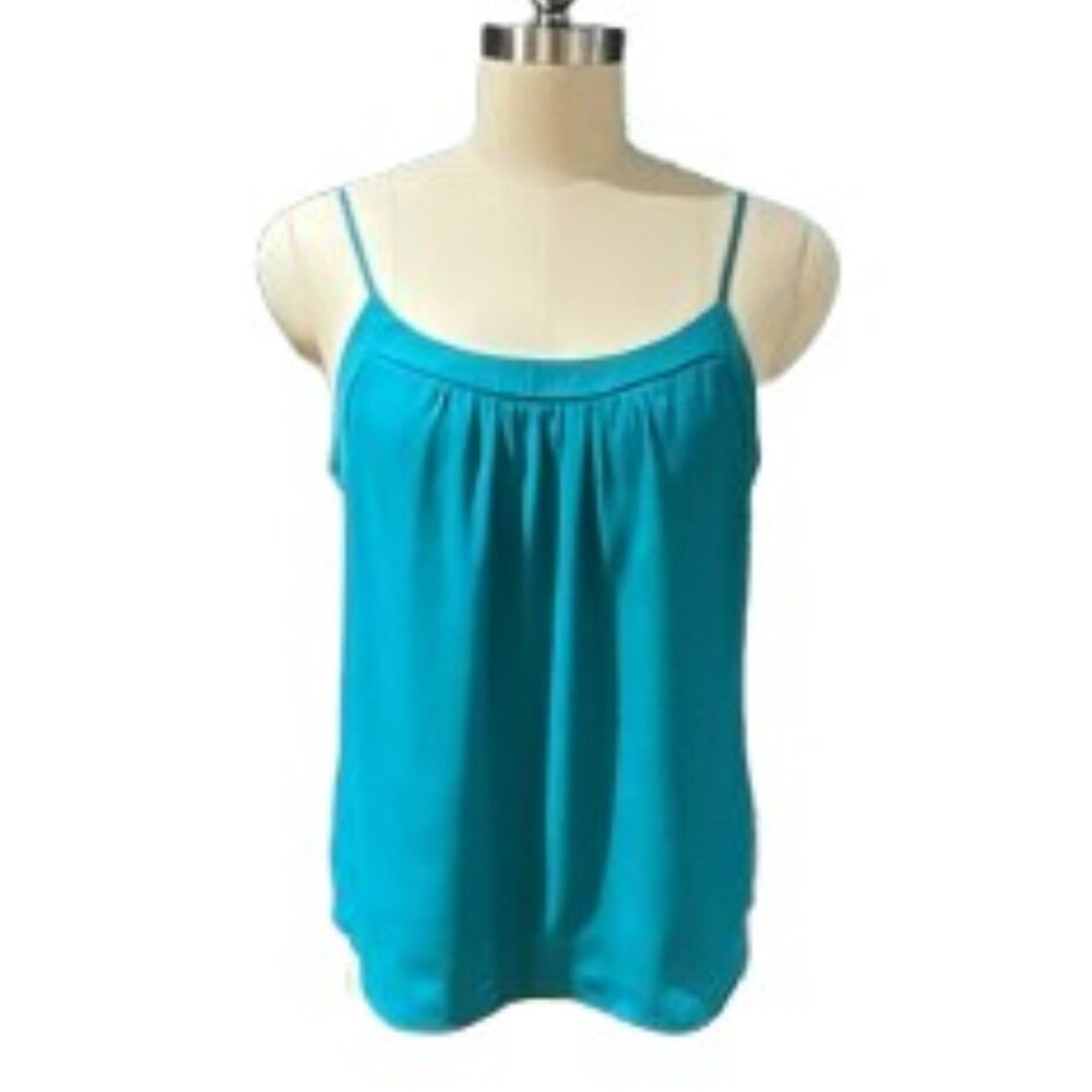 LOFT Teal Green Cami Tank Top Spaghetti Strap Y2K Size M - NWOT